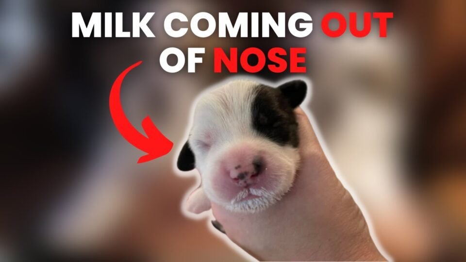 Milk coming out of puppy’s nose when nursing