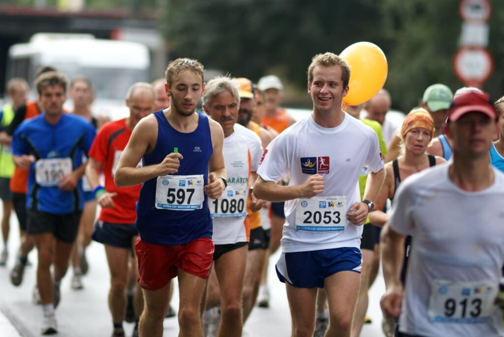 Men Running Marathon